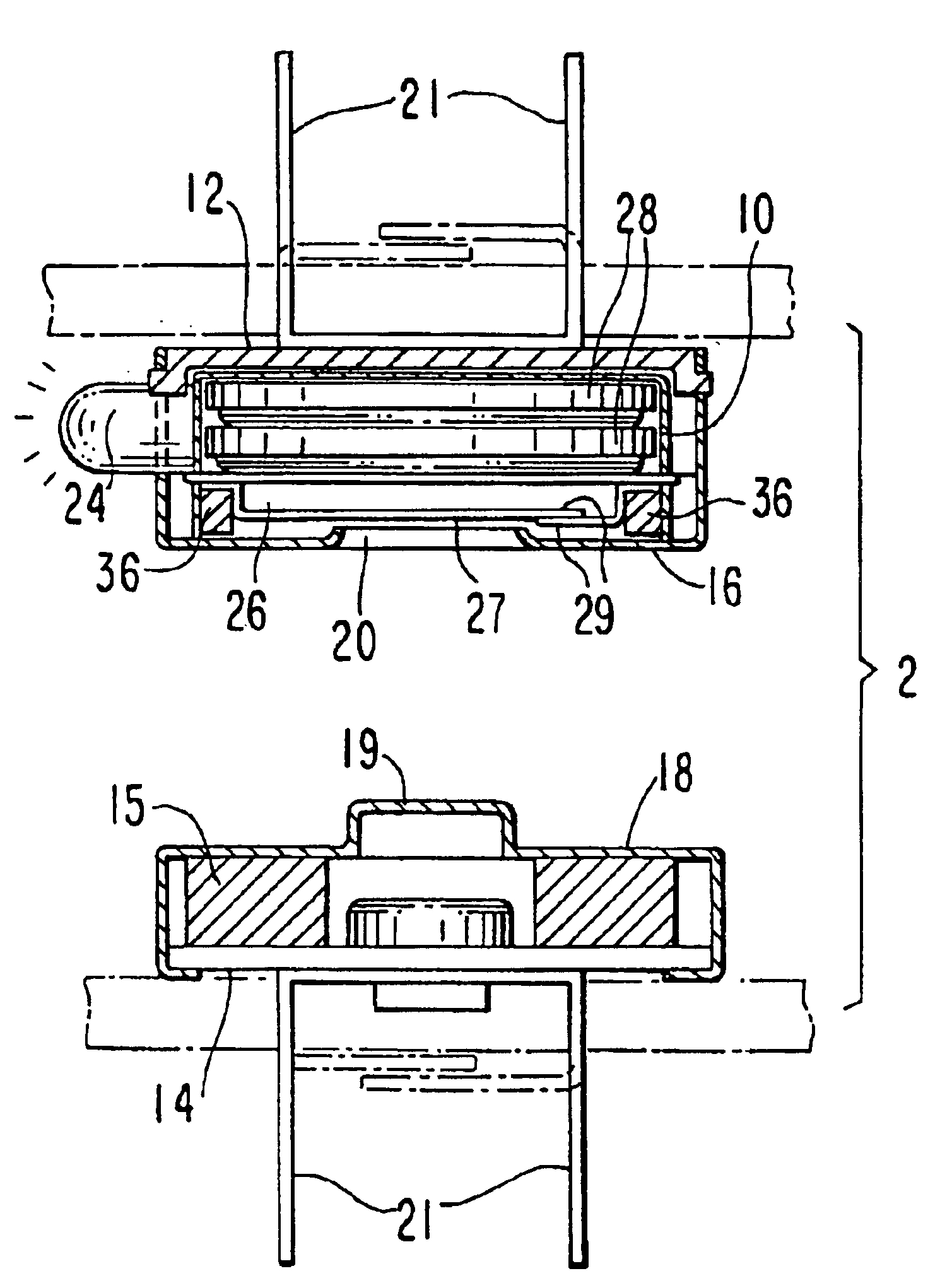 Combination fastener and lighting device