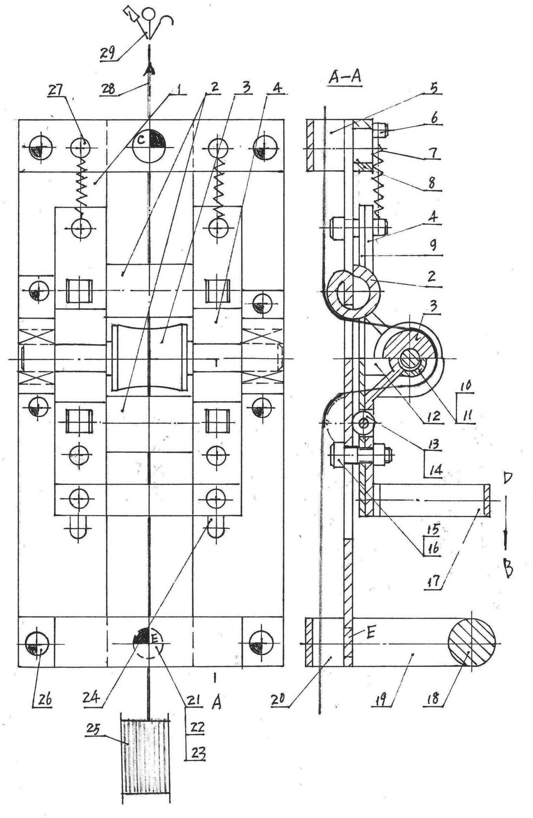 Escape device used in fire hazard