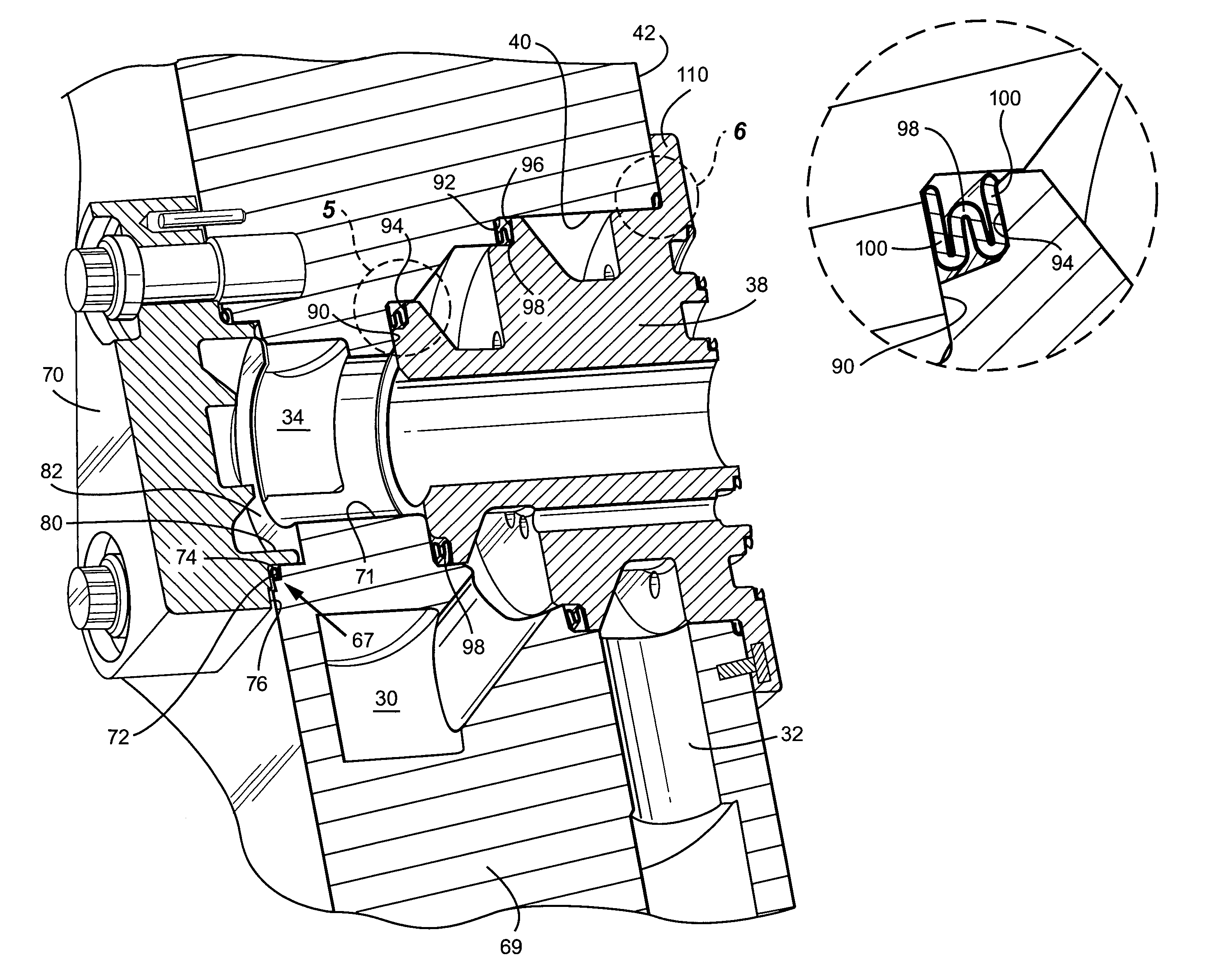 Turbine combustor endcover assembly