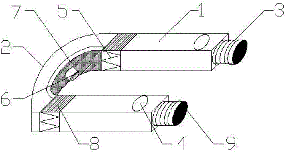 High-tautness U-shaped bolt