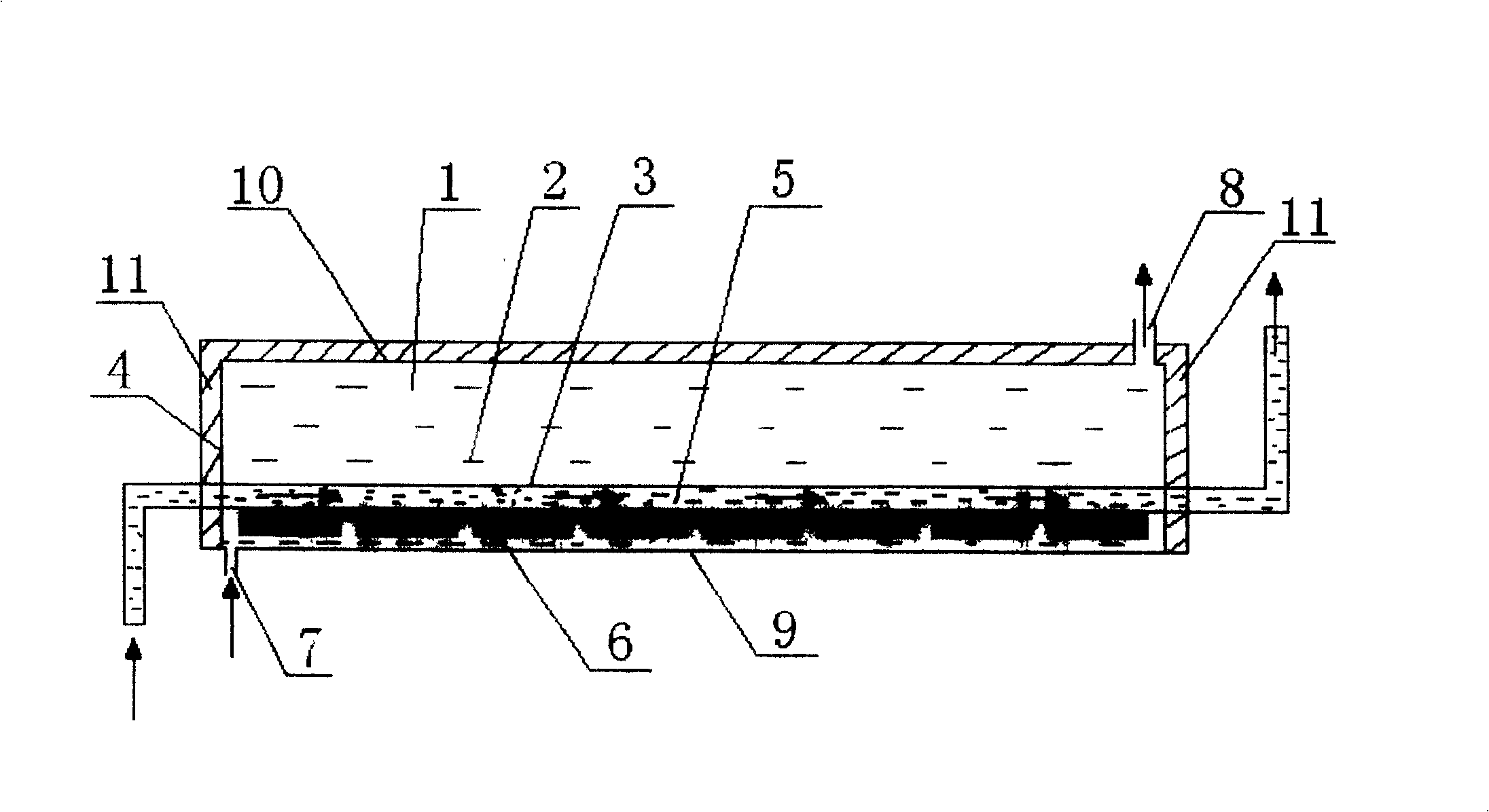 Electrothermal combined using device for solar cell