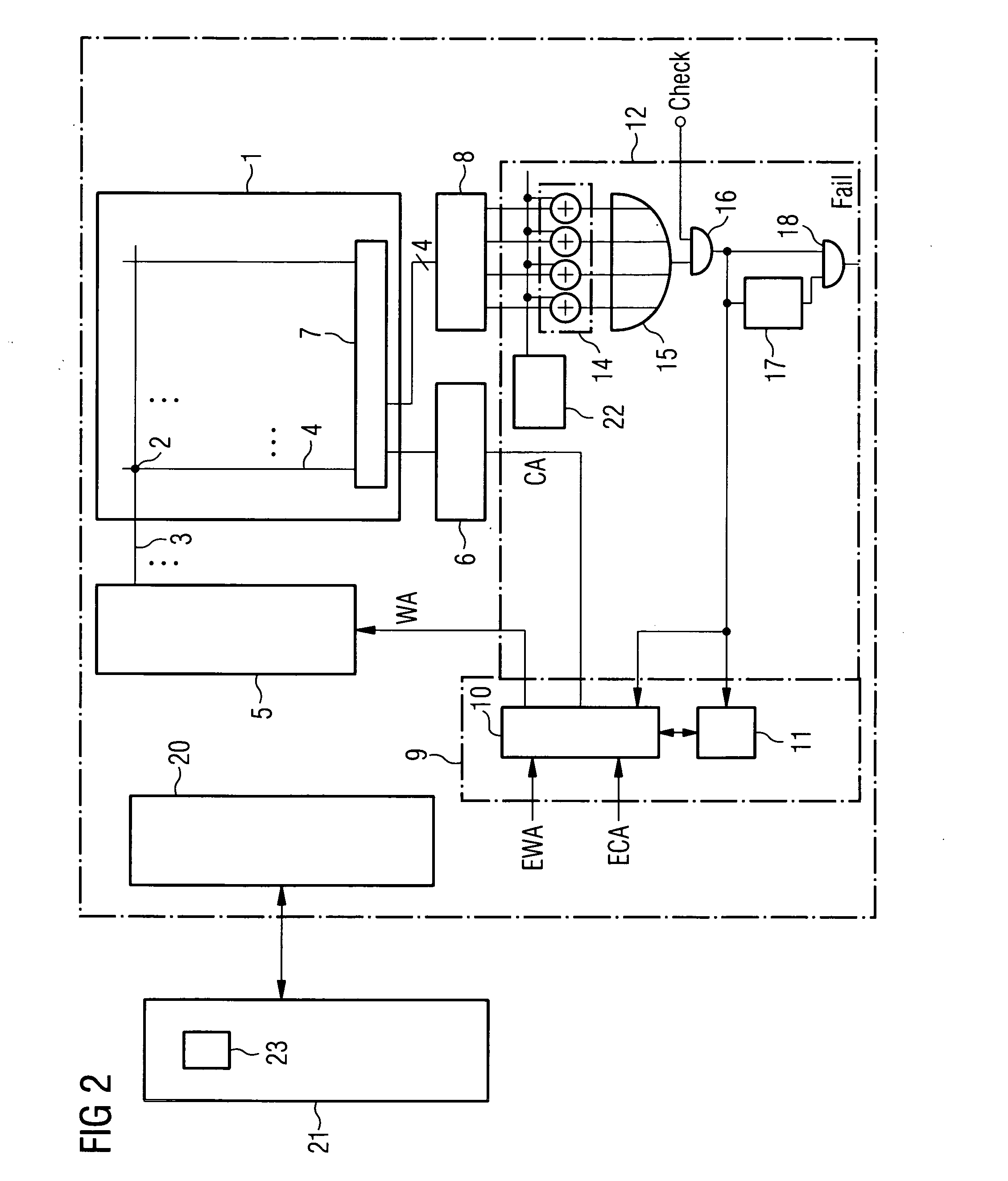 Integrated memory circuit and method for repairing a single bit error