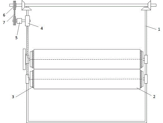 Automatic pressure regulating type open-width squeezing mangle