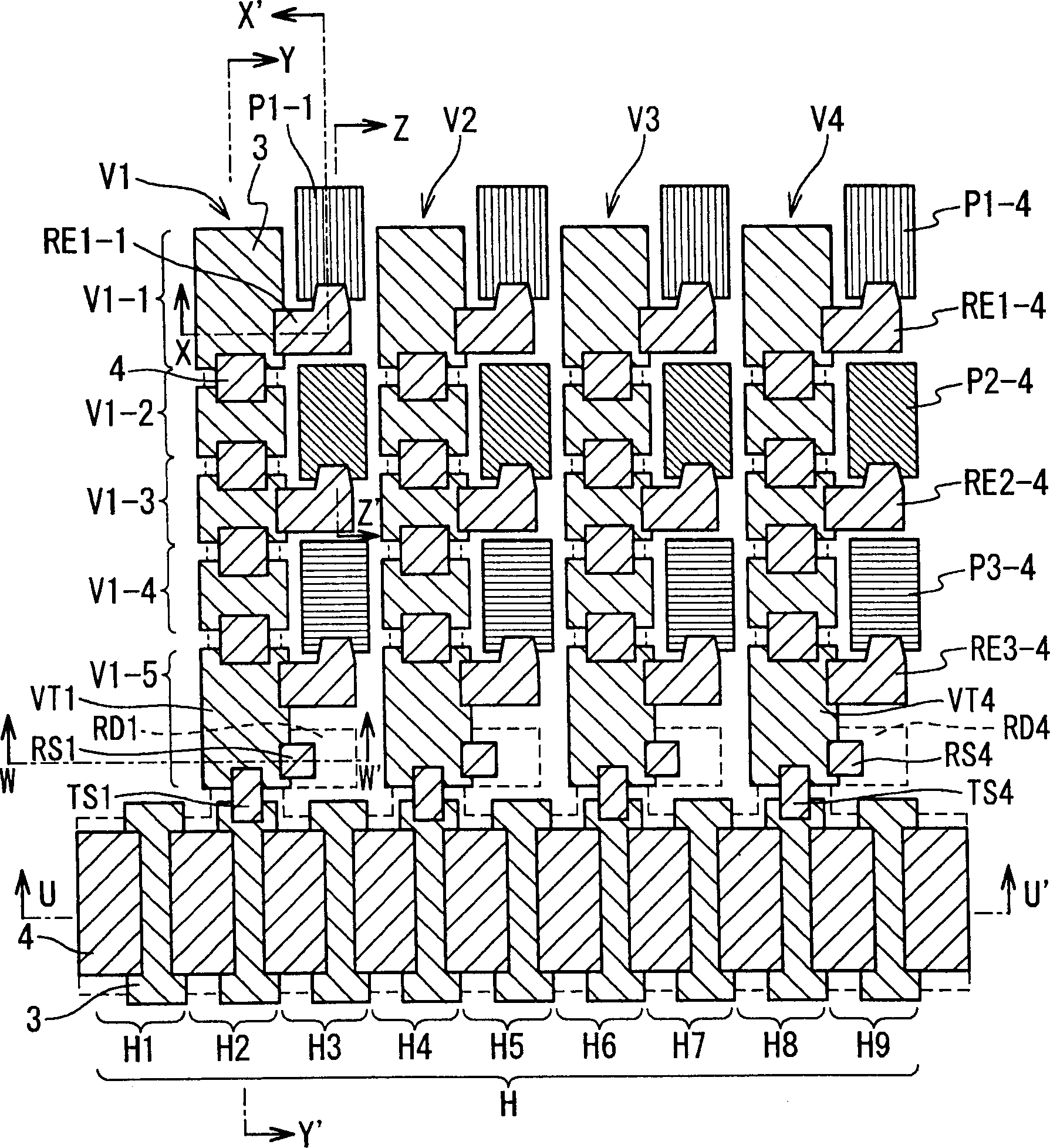 Colour image sensor and driving method thereof