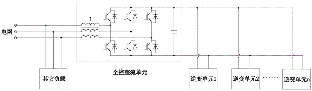 Composite circuit integrating rectification, active power filtering and energy feedback braking functions