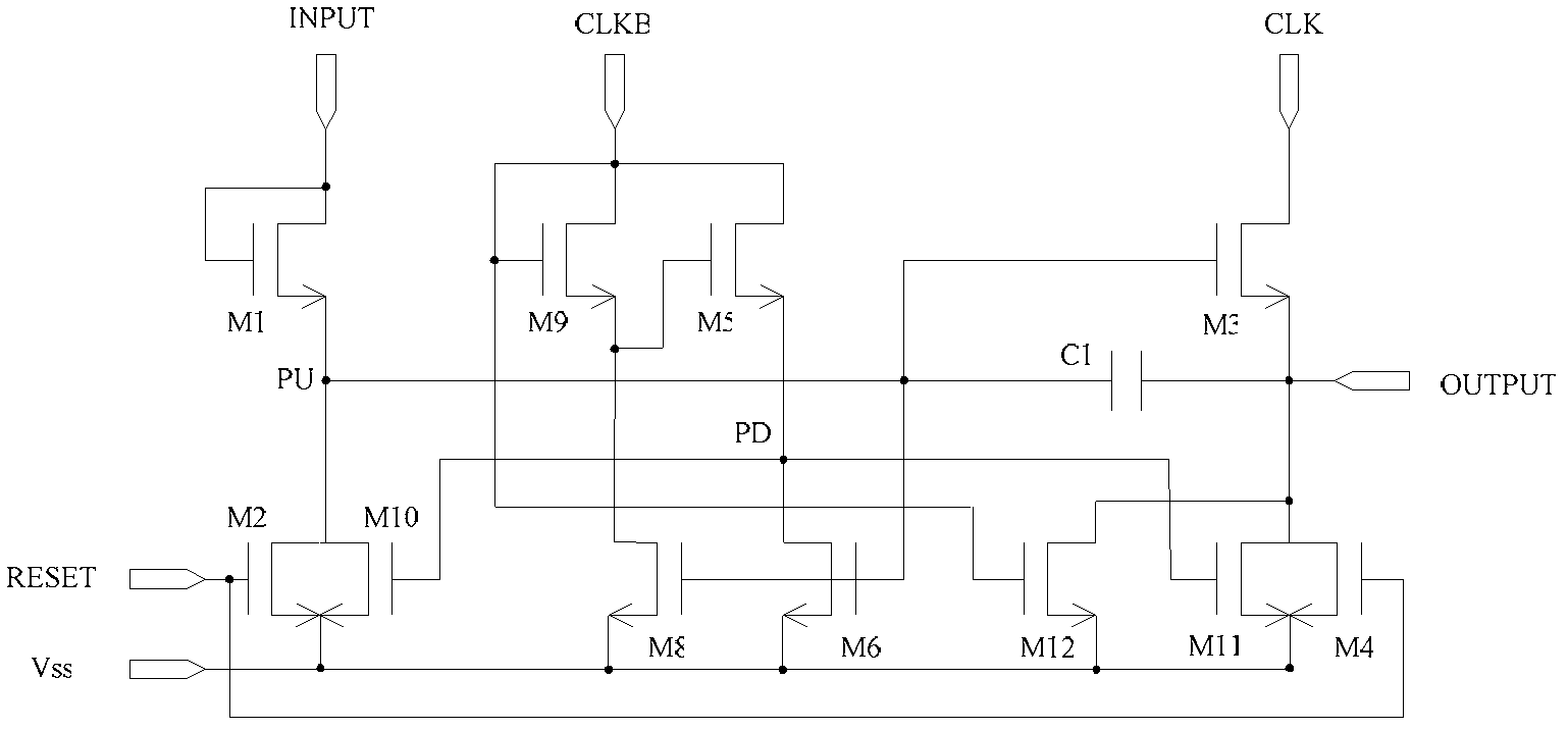 Grid electrode driving circuit and display