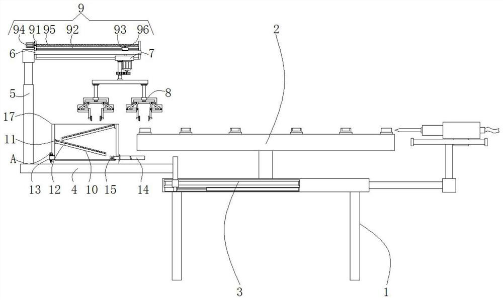 Auxiliary tool for fuse breaker front section automatic assembly line and with good positioning effect