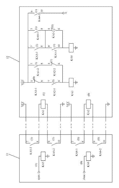 Improved interface circuit of shielding door system and signal system