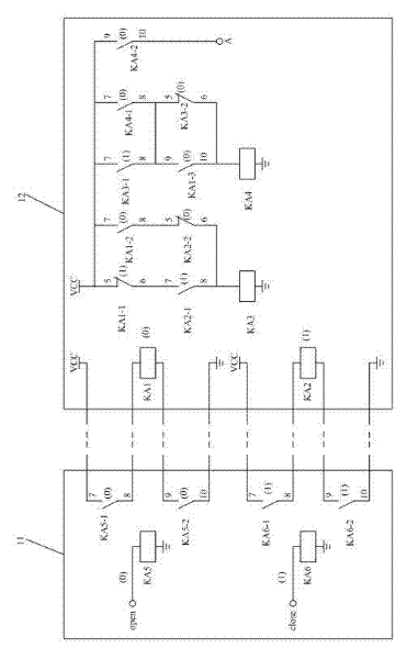 Improved interface circuit of shielding door system and signal system