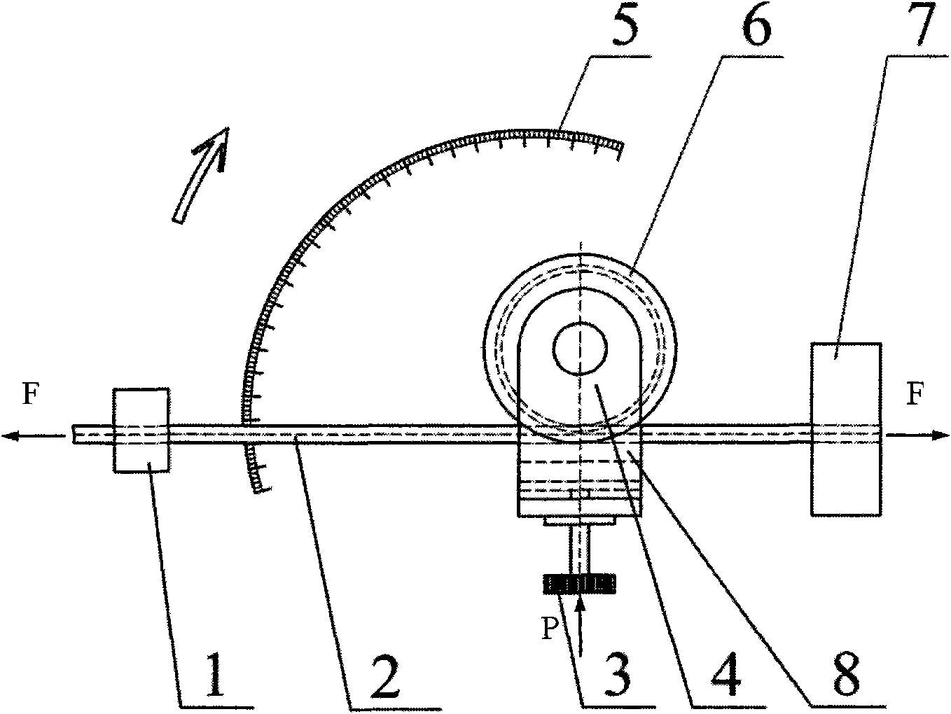 Tensile bending forming process of complex section bar