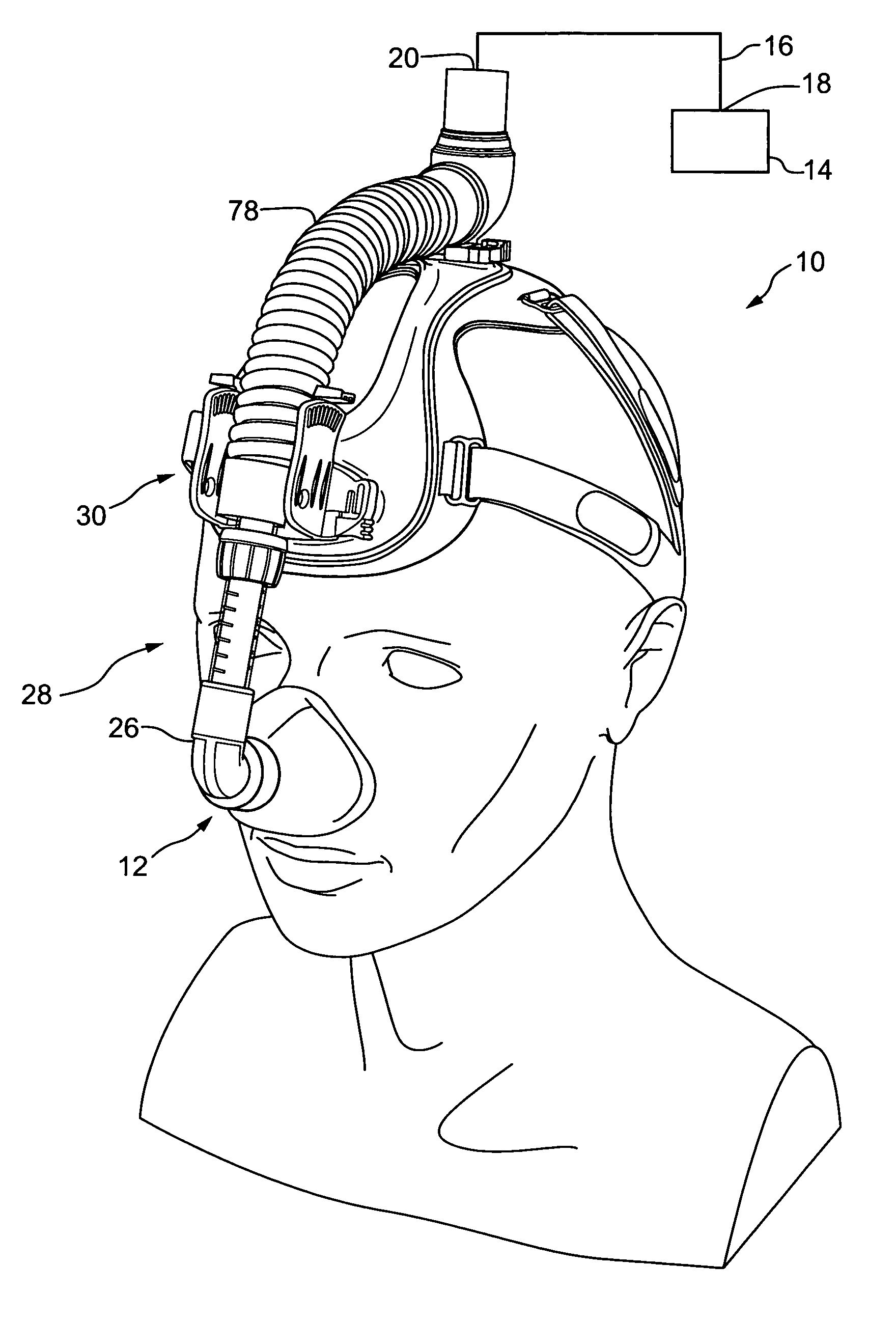 Headgear assembly for a respiratory support system