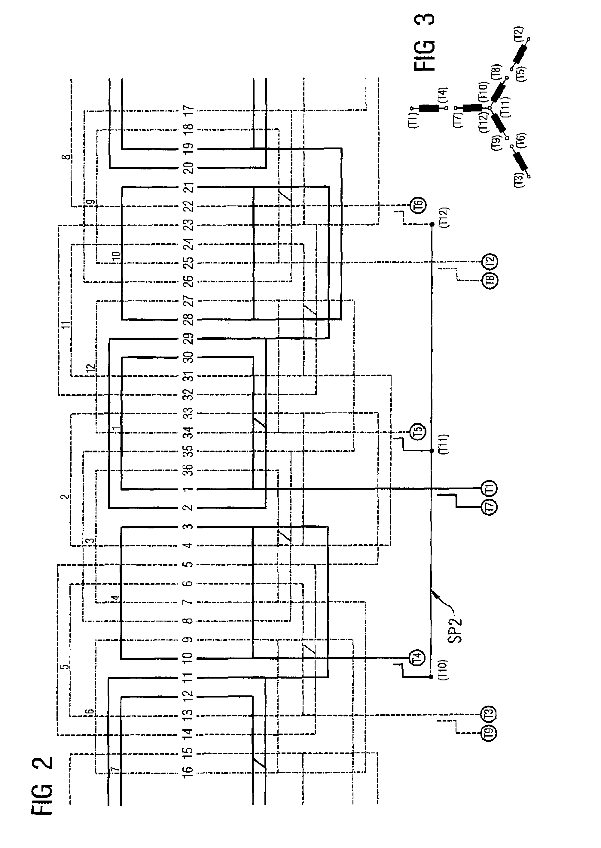 Electrical machine with part-winding circuit