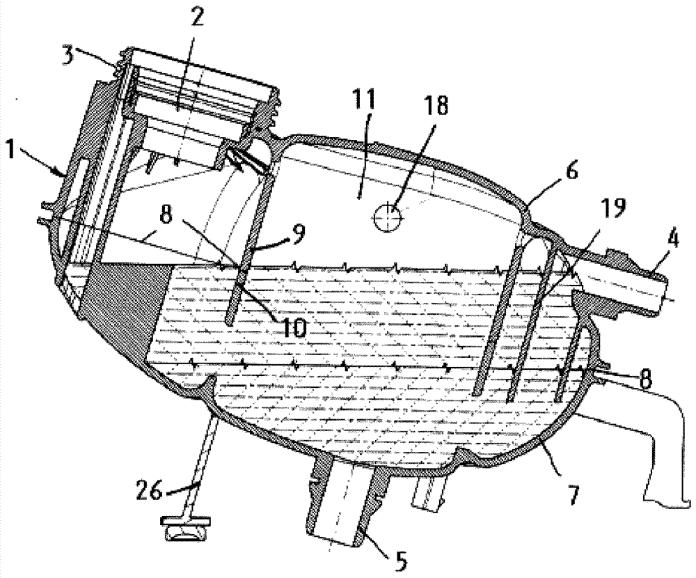 Compensation container for cooling systems of internal combustion engines