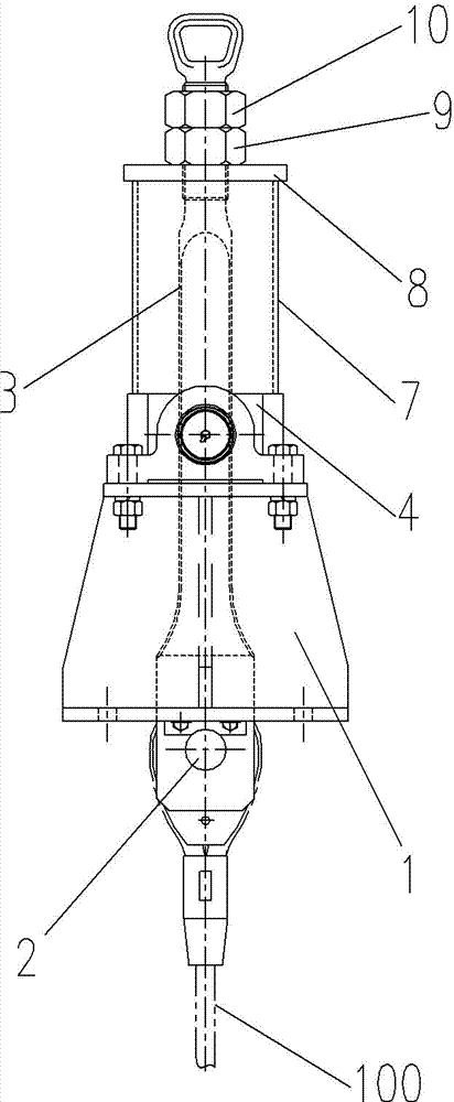 Steel-wire-rope fixing device