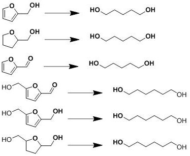 Method for preparing 1,5-pentanediol or 1,6-hexanediol using bio-based furan compounds