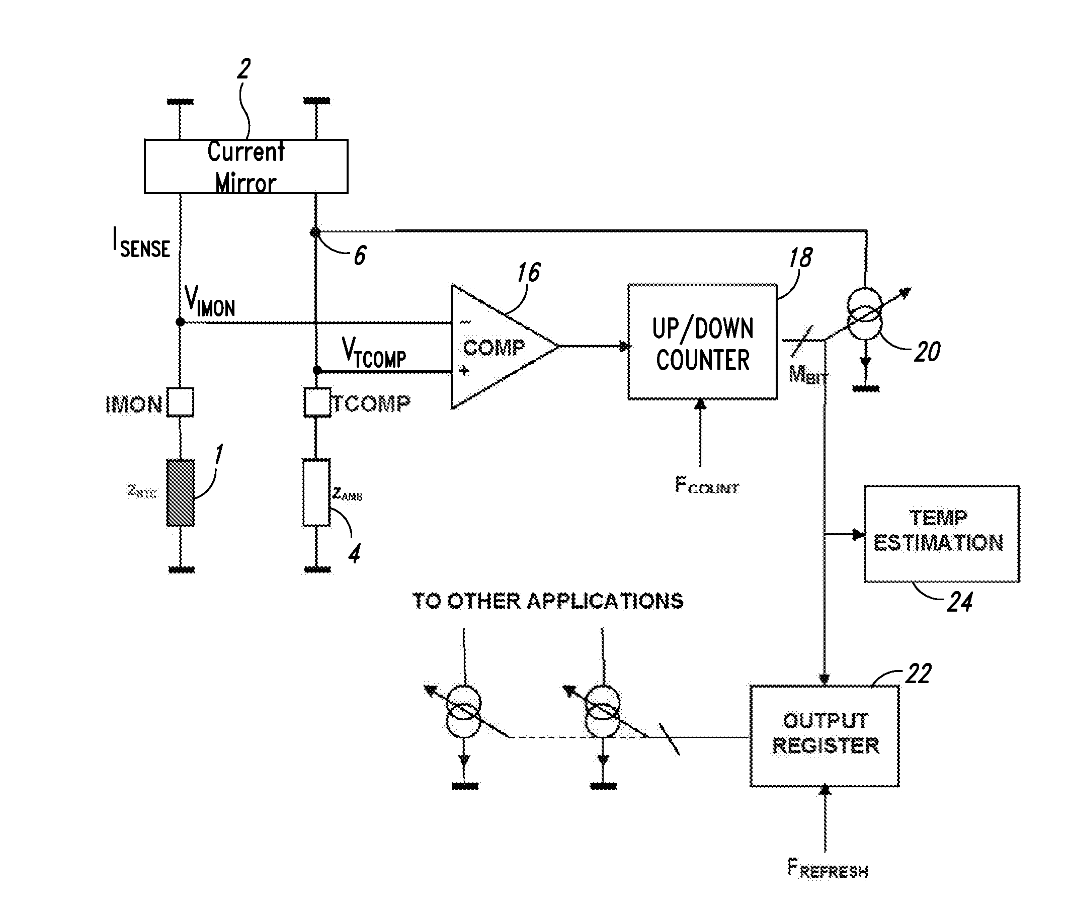 Current generator for temperature compensation