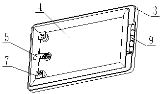 Tool case and truck frame and crane comprising tool case