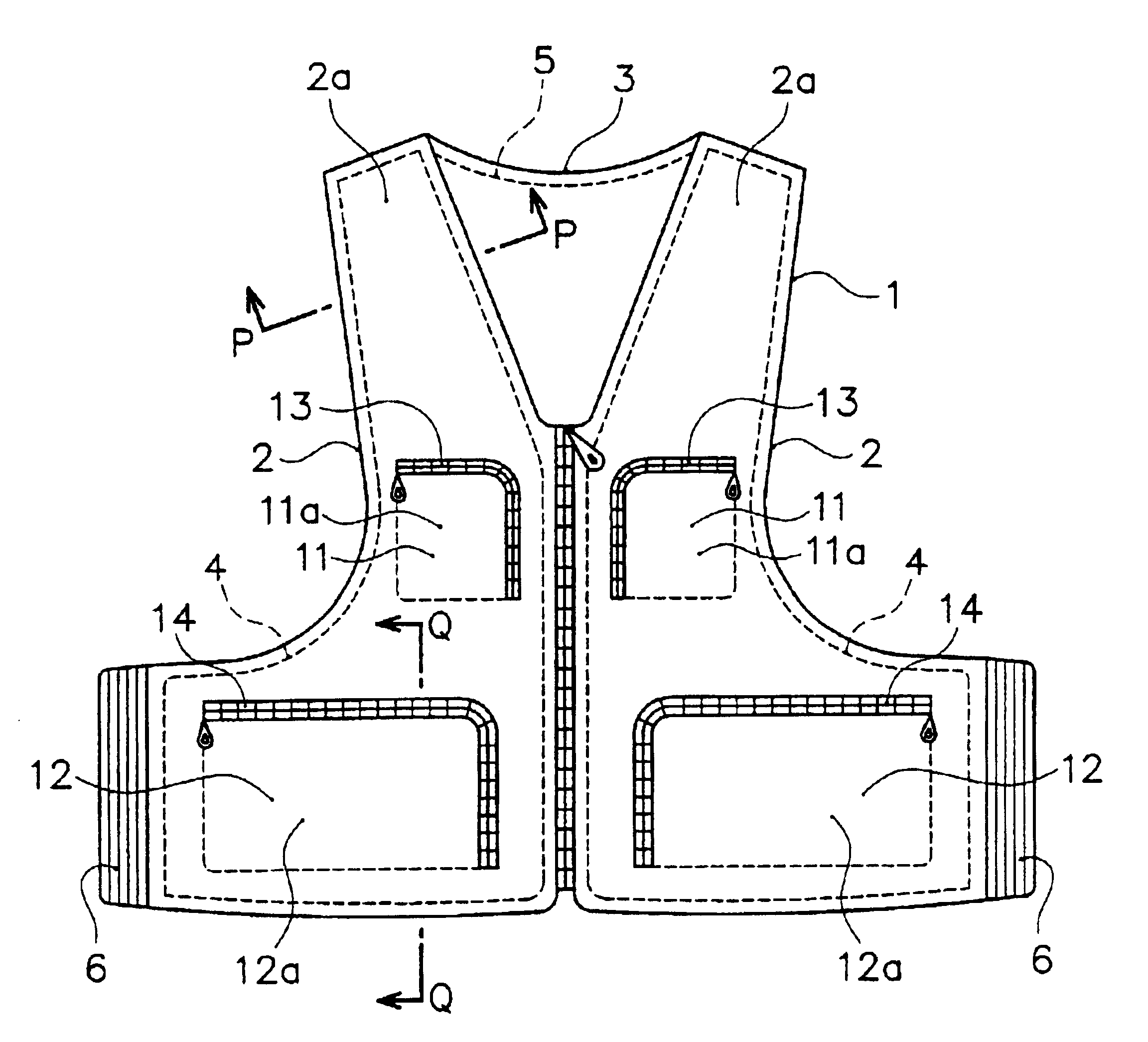 Article of clothing with buoyant material