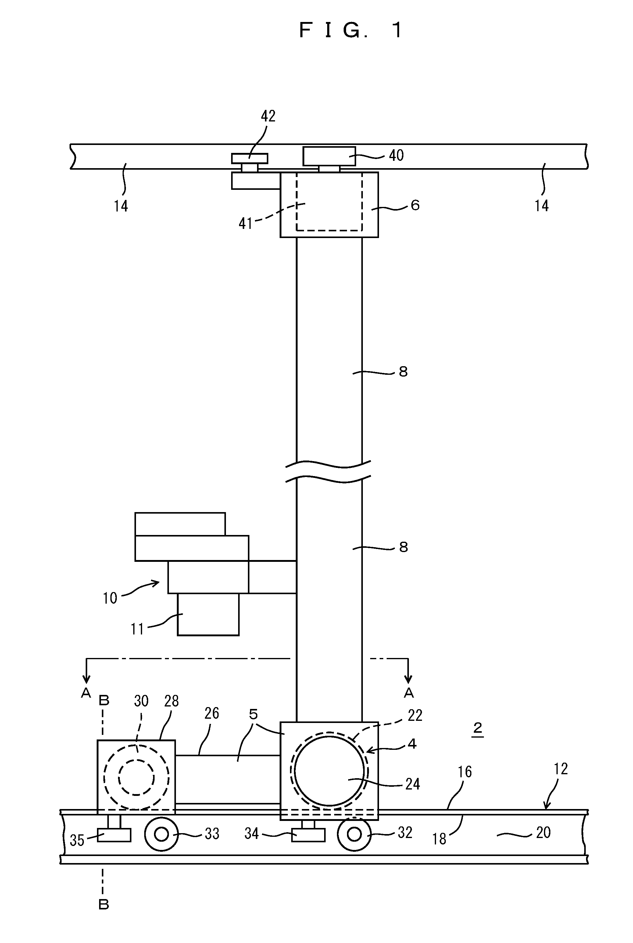 Stacker crane and method for operating same