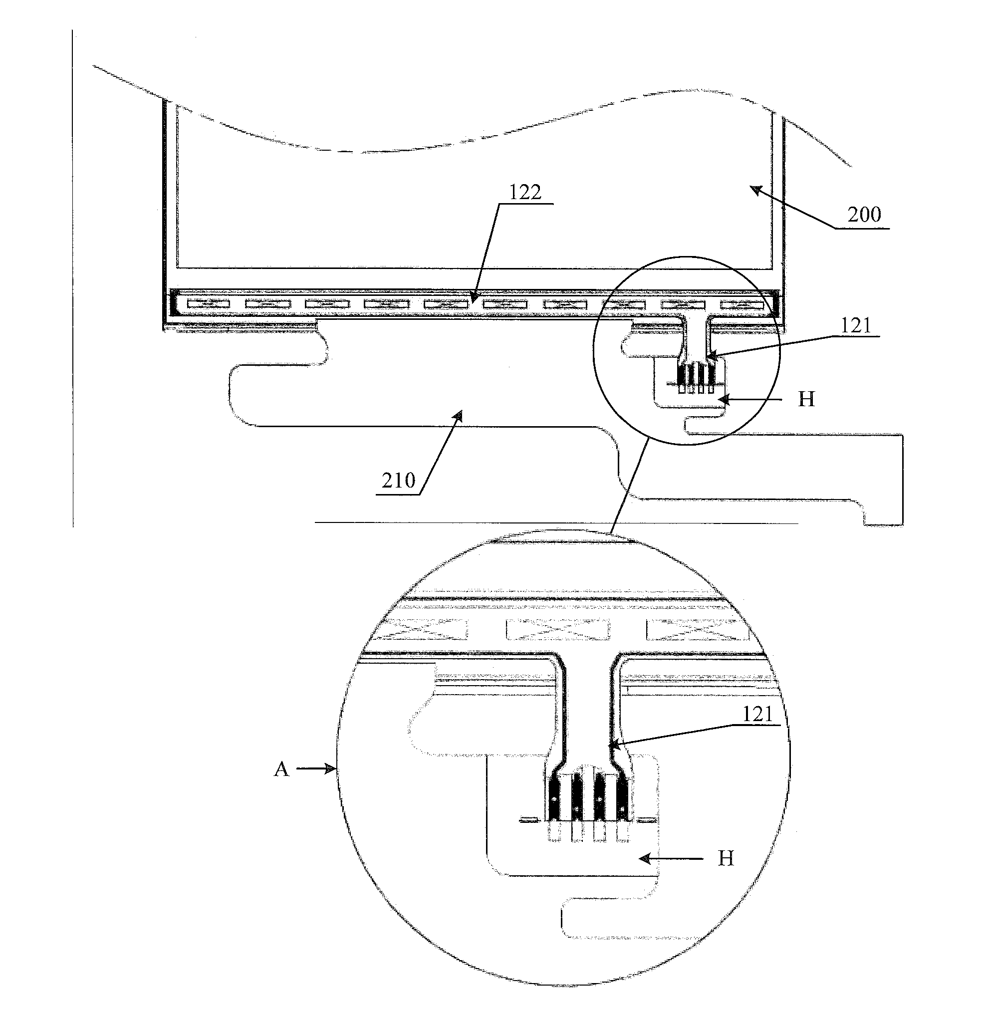 Backlight module, display device and method for manufacturing the display device