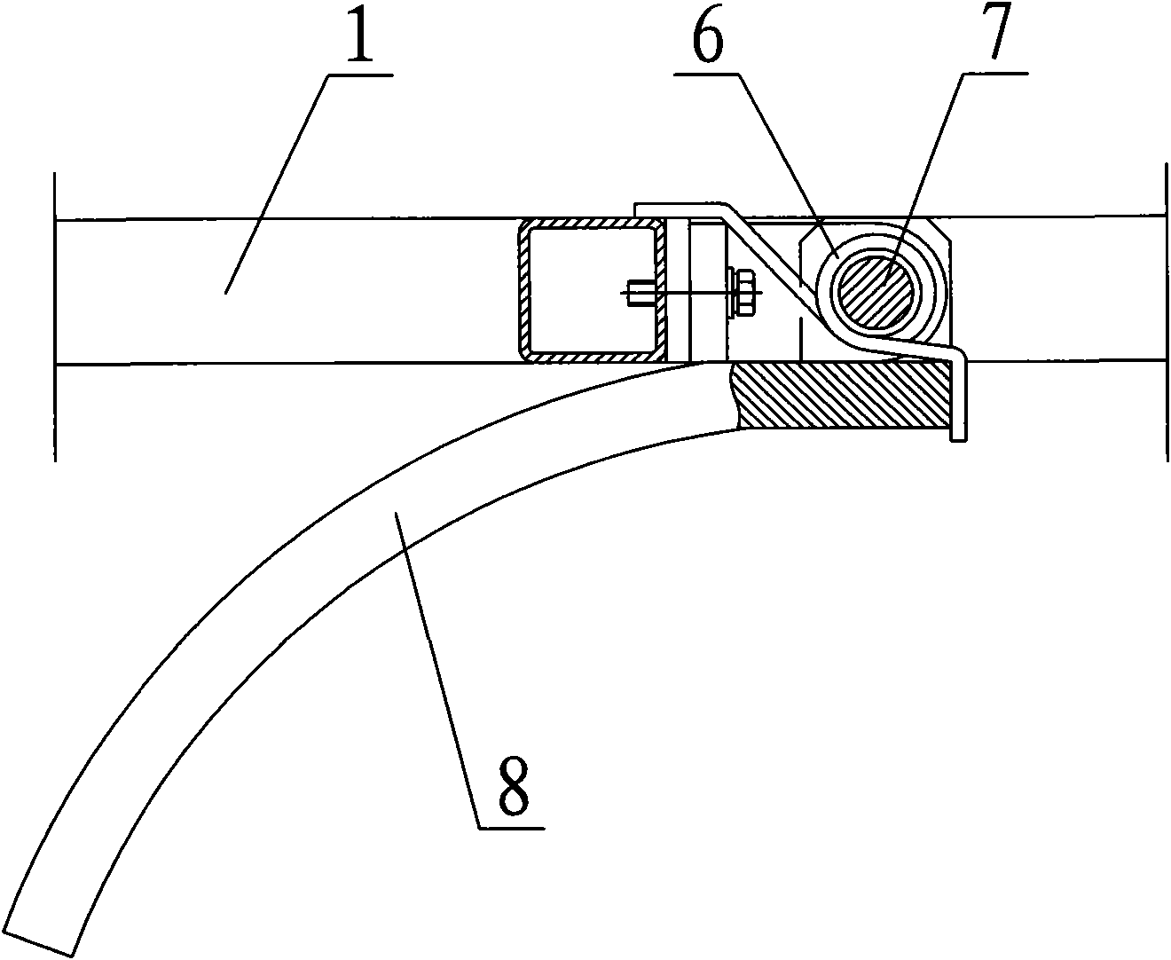 Damped type tyre lowering device