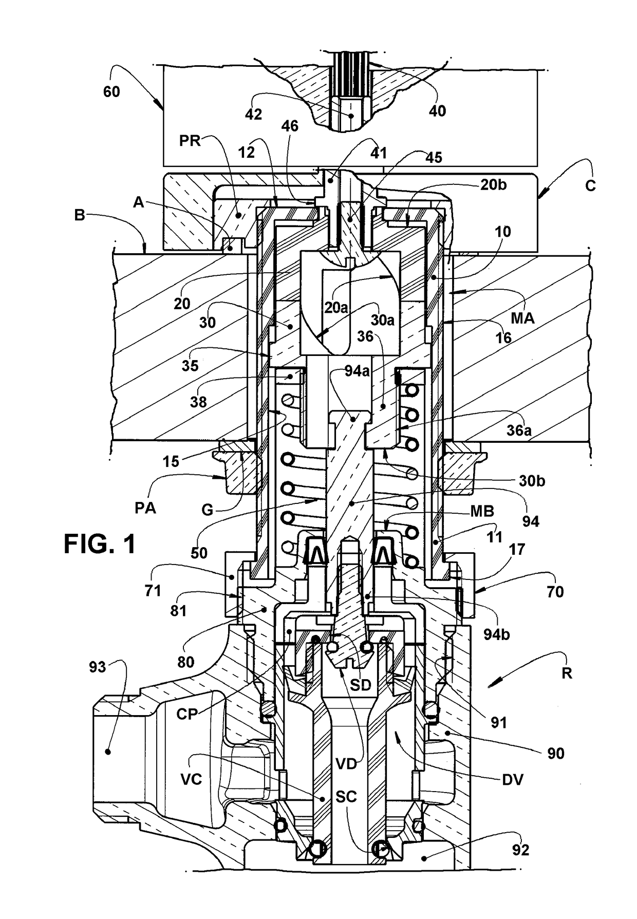 Driving mechanism for a control valve and a control valve