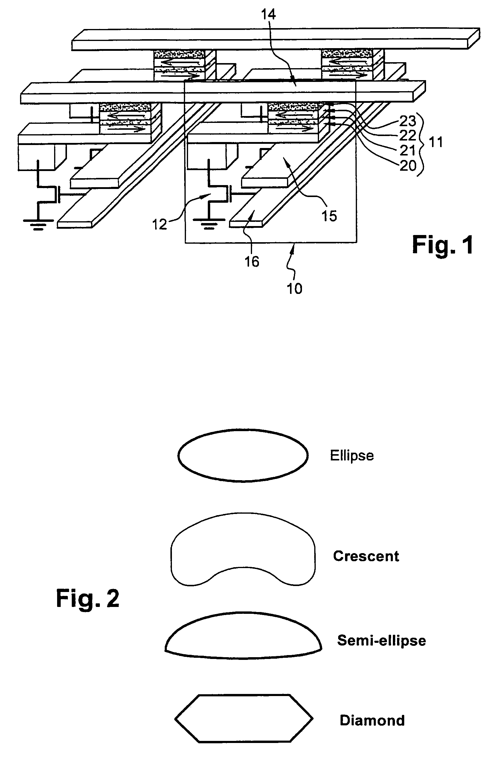 Magnetic memory with a magnetic tunnel junction written in a thermally assisted manner, and method for writing the same