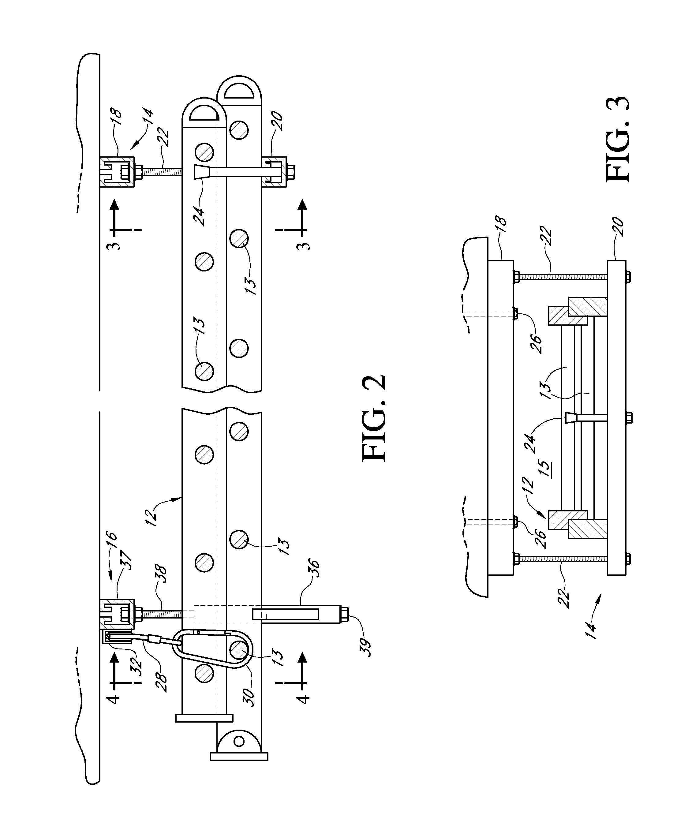 Ladder hanging assembly and method
