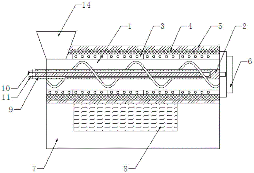 Heating component for plastic extruding machine