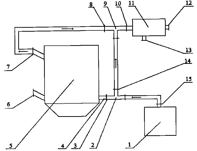 Grinding system used for extracting vanadium from stone coal