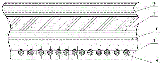 Dislocated stitching grid fabric