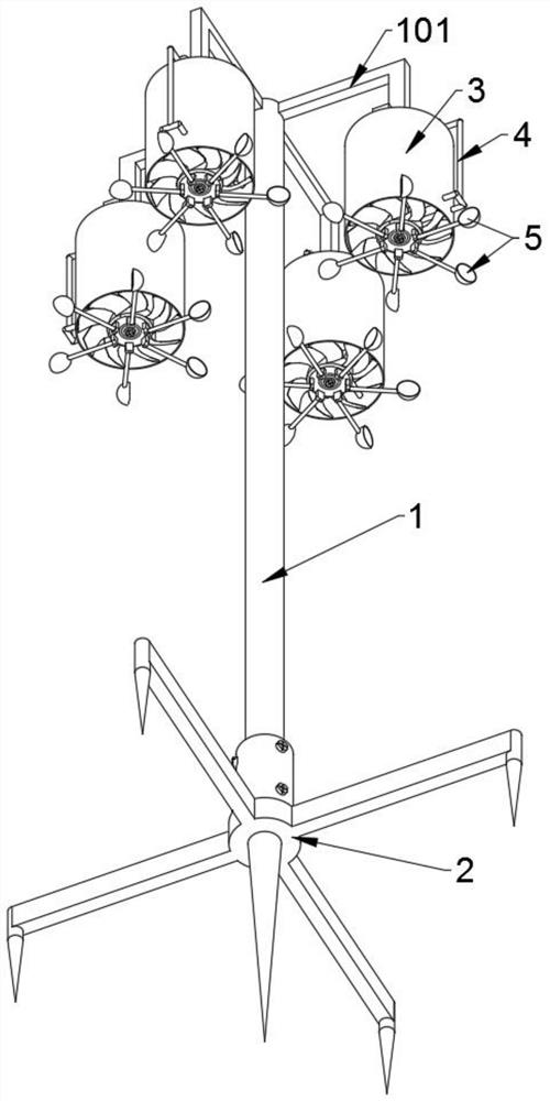 A bird repelling machine based on agricultural planting protection