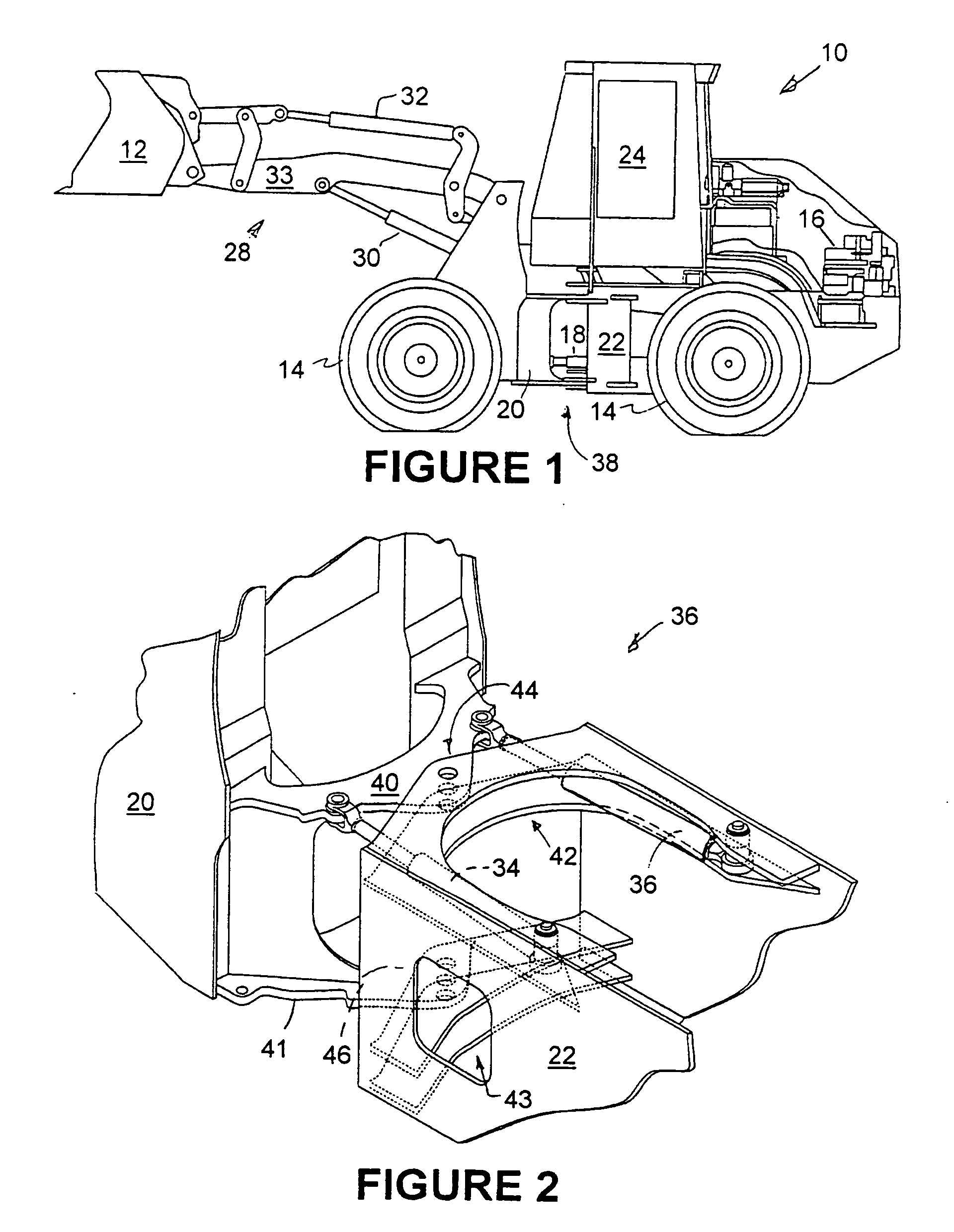 Cushioned steering for articulated vehicle