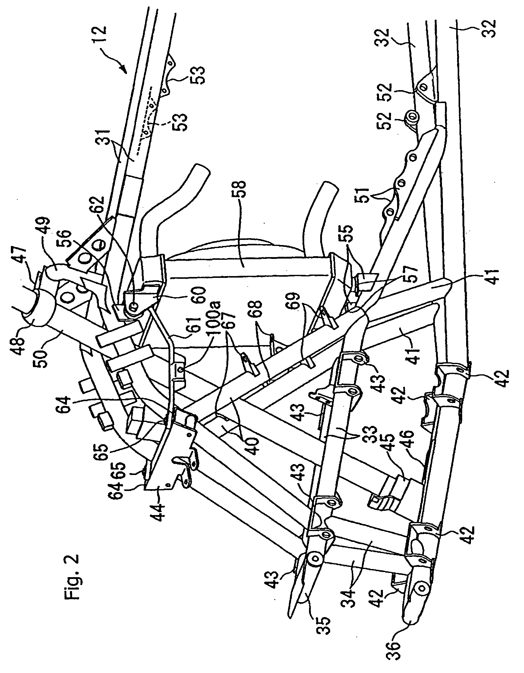 Front end components for a saddle-type vehicle