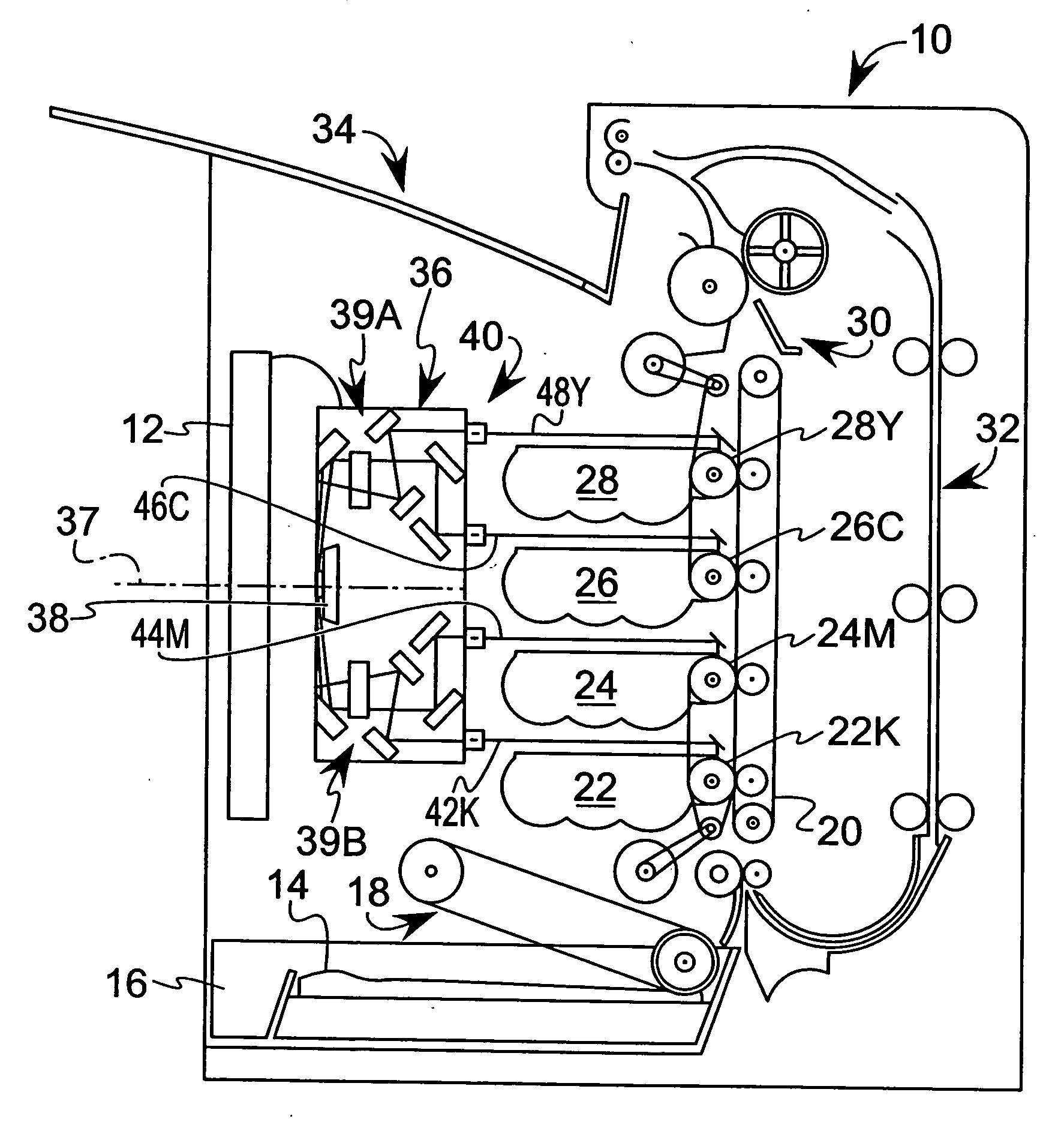 Collimation assembly with an adjustment bracket capable of flexing when receiving a light source