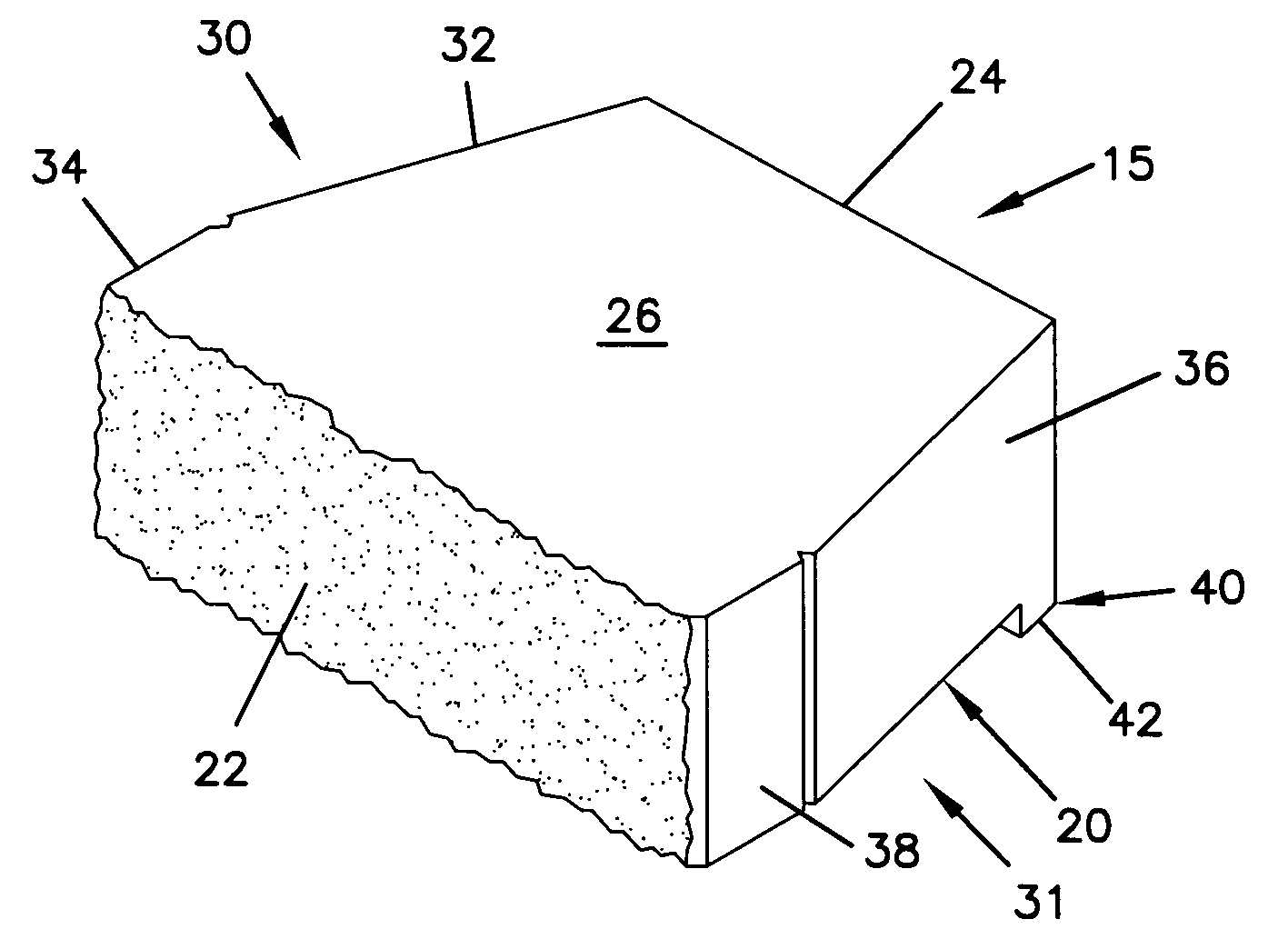 Composite masonry block