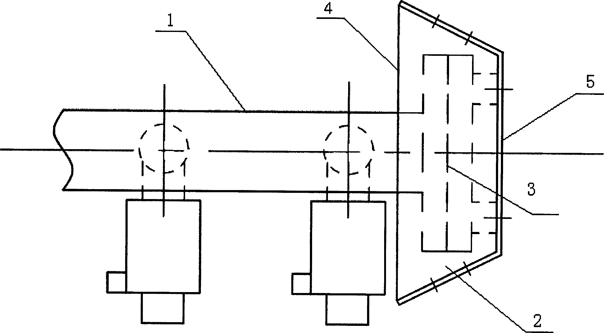 Outer hanging type lateral sputtering prevention device