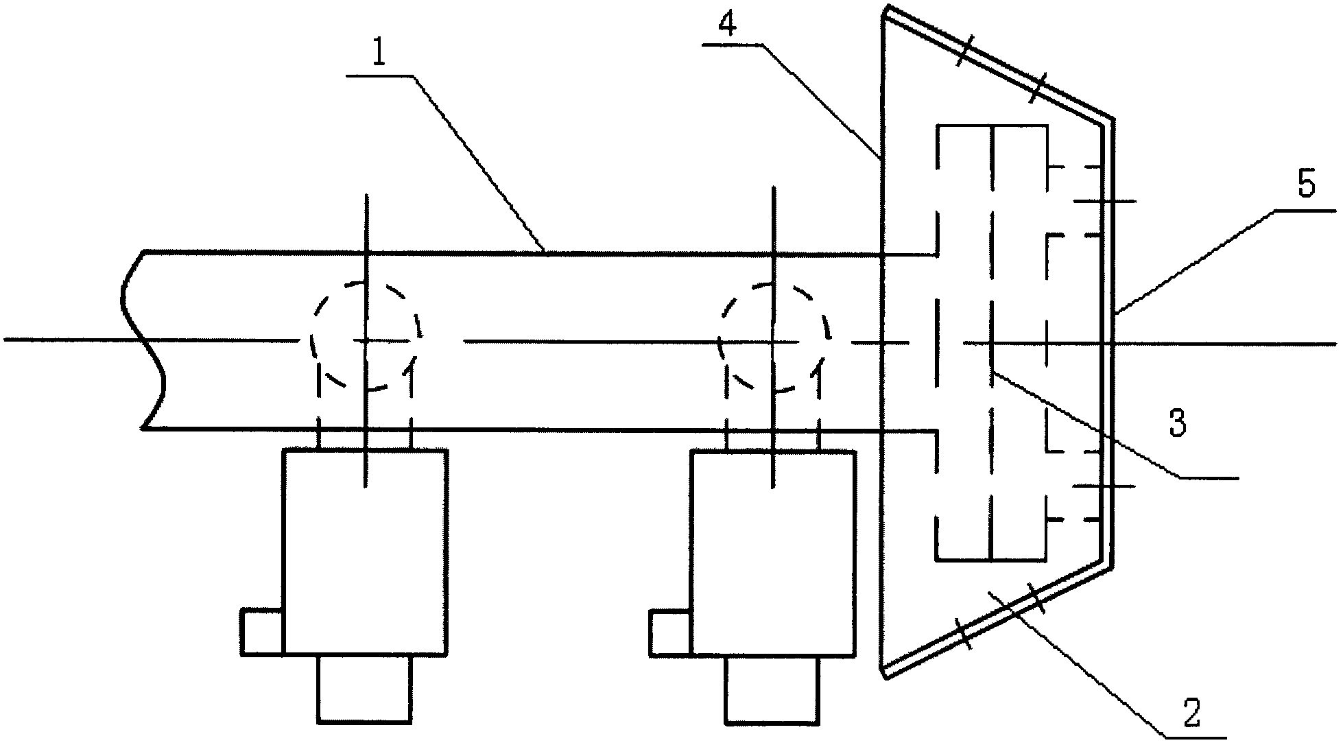 Outer hanging type lateral sputtering prevention device