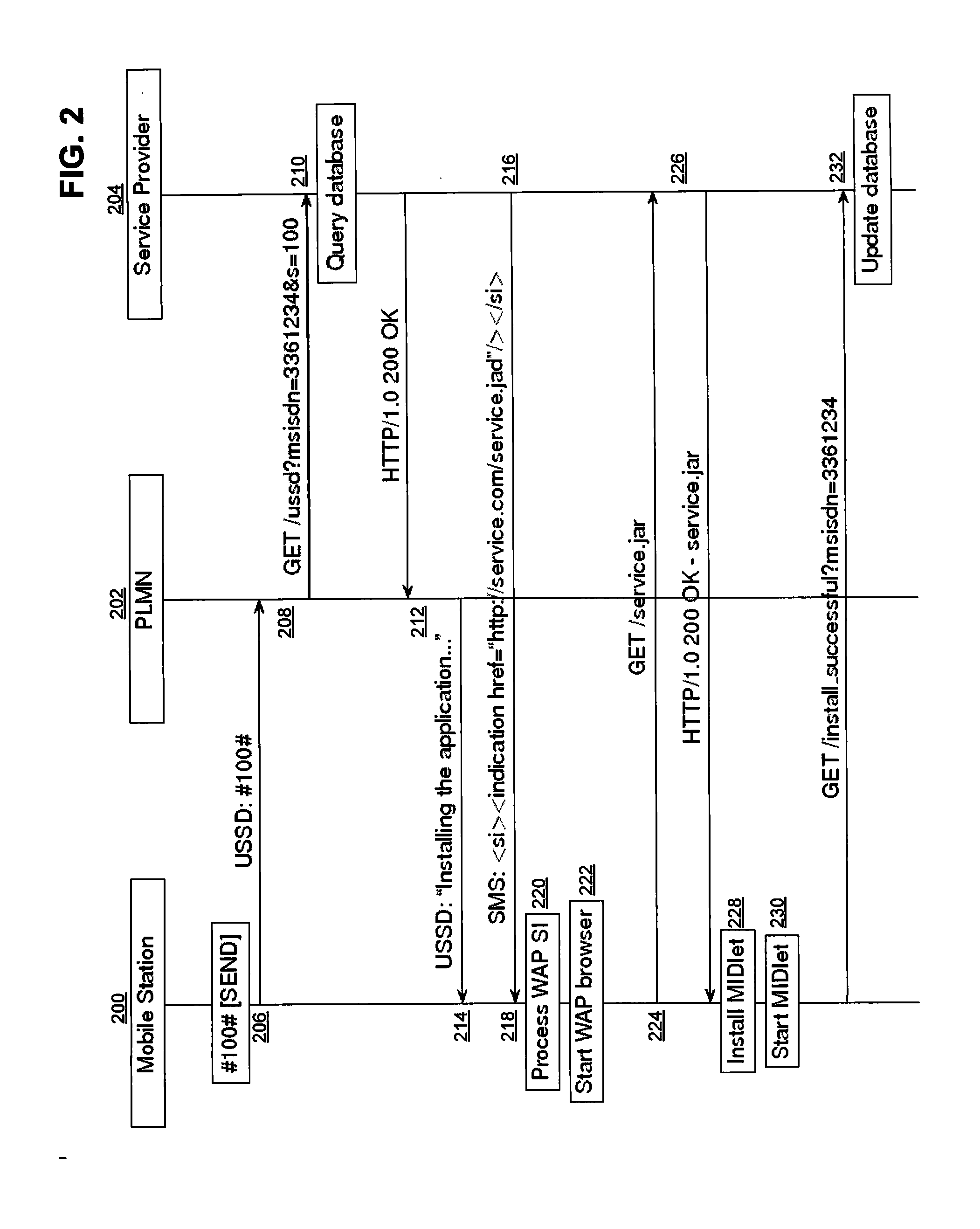 Method and system for executing applications in wireless telecommunication networks