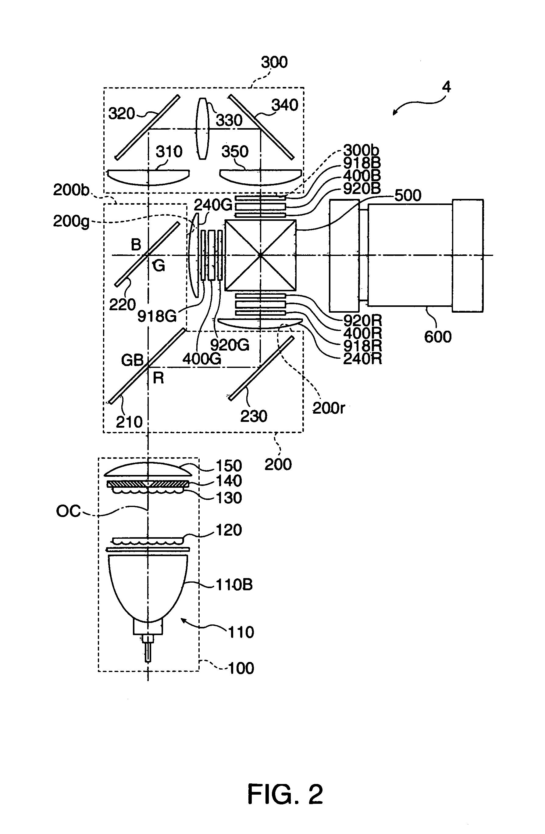 Optical device having a plurality of optical modulator units, projector equipping the same, and particular heat insulation