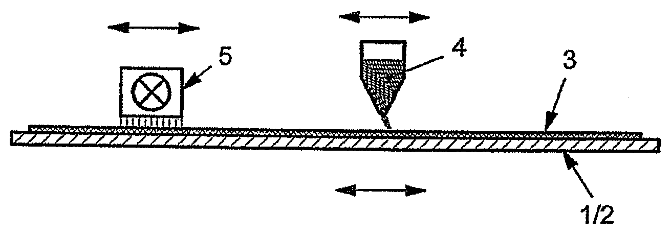 Pretreatment and/or precoating of nonabsorbent substrates and/or nonabsorbent support materials