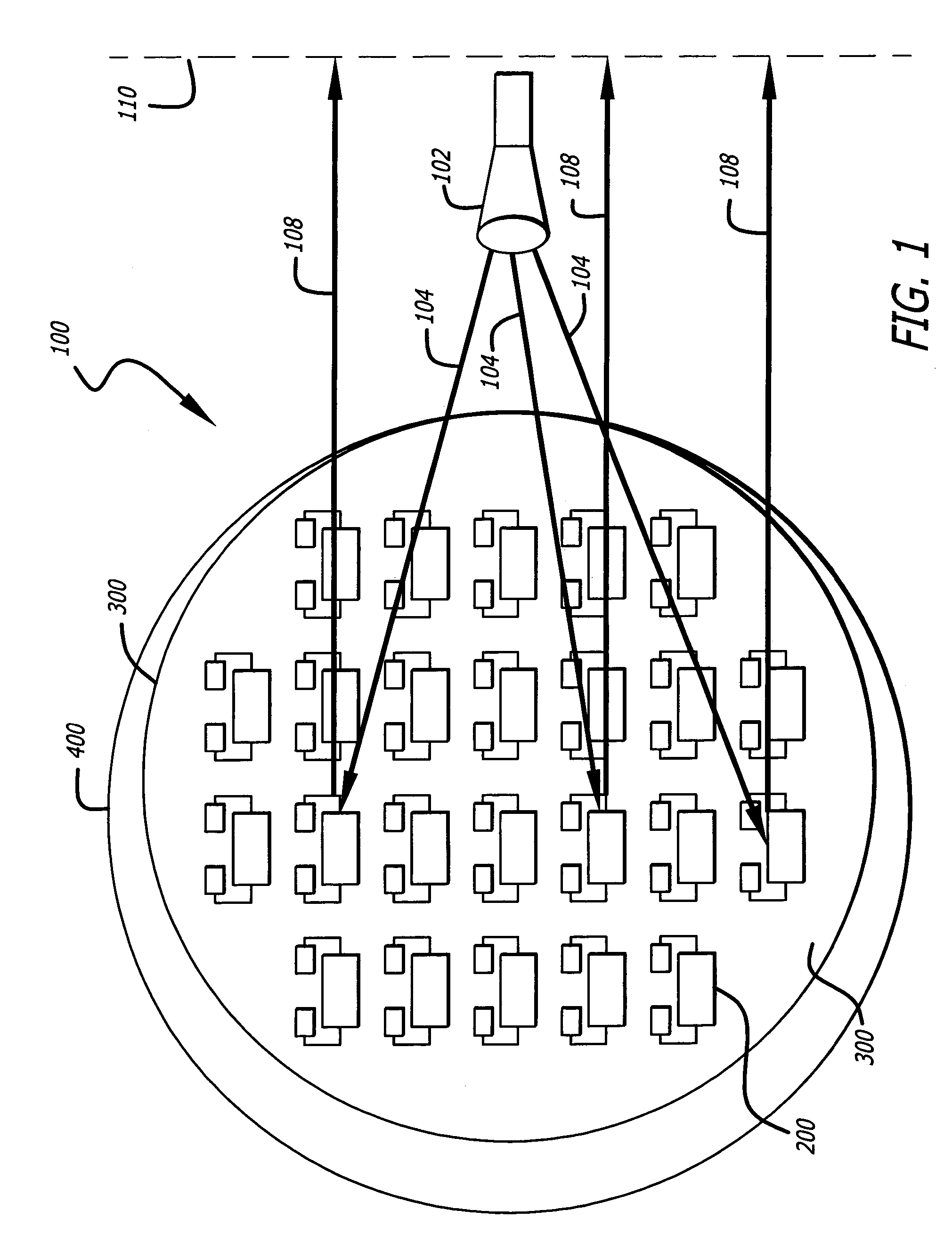 Reflective and transmissive mode monolithic millimeter wave array system and in-line amplifier using same