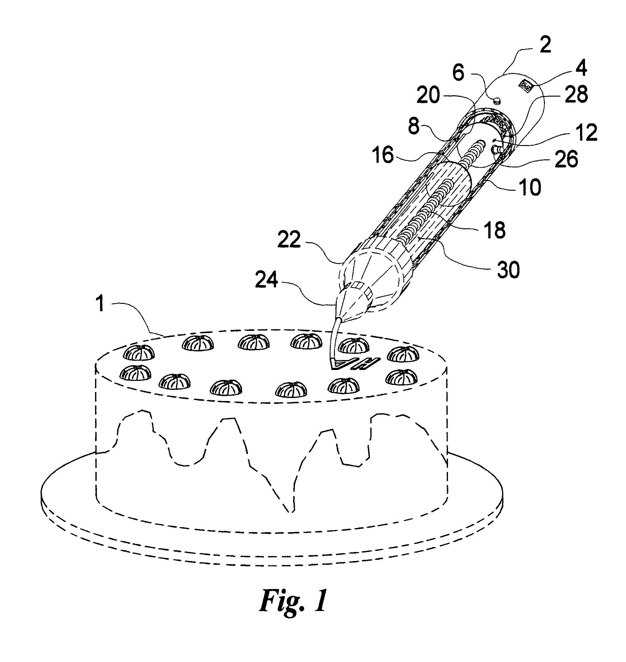 Powered dispenser with interchangeable cartridges