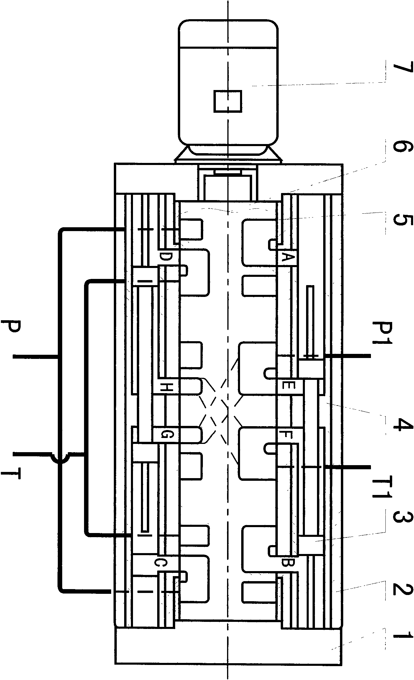 Positive displacement liquid pressure energy recovery device