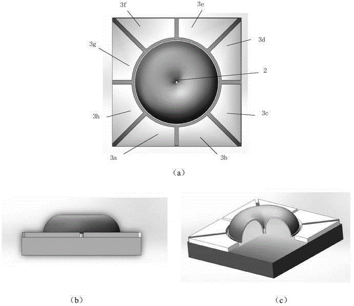 Micro-hemispherical resonant gyroscope based on borosilicate glass annealing forming and manufacturing method thereof