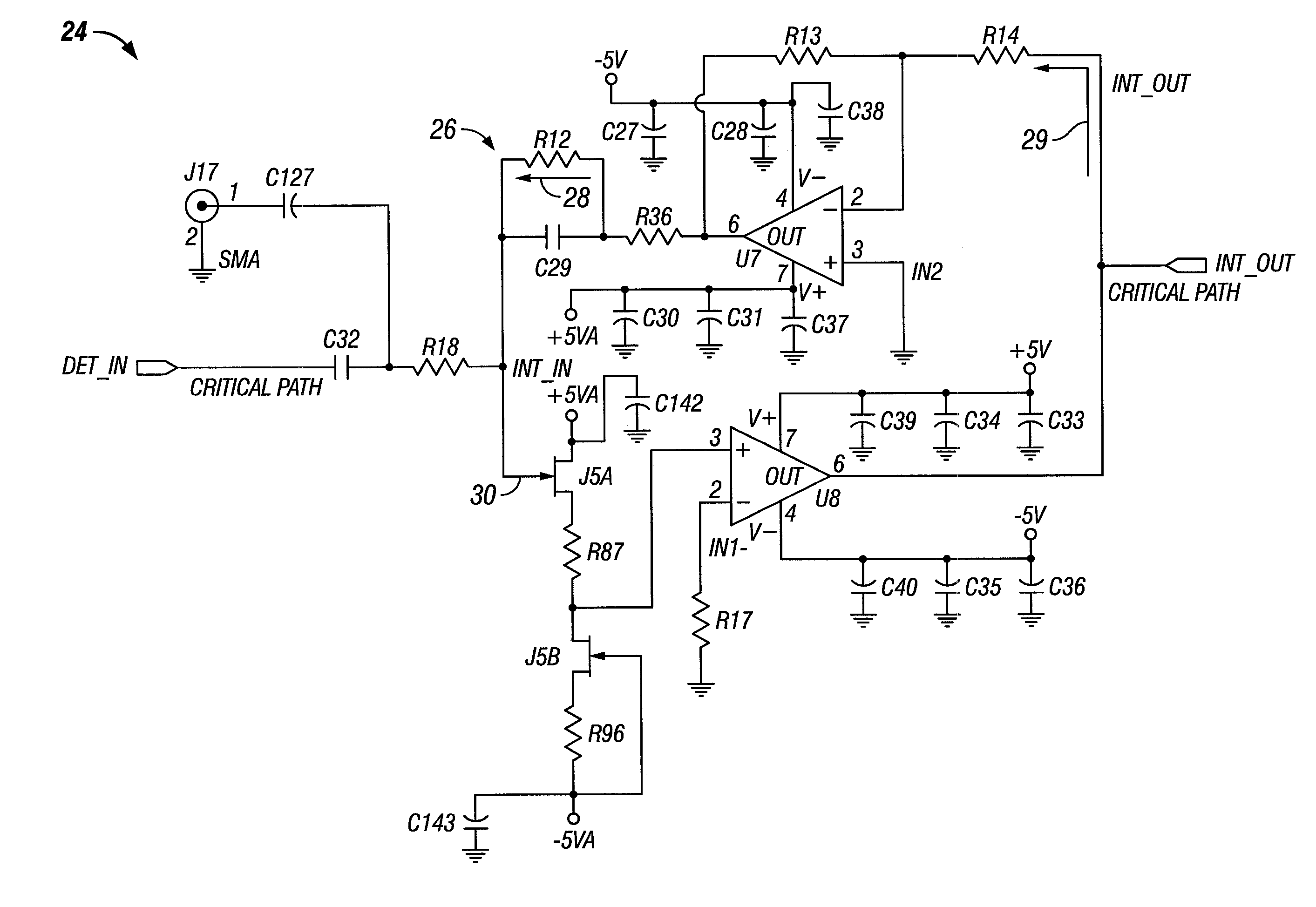 Integrator circuitry for single channel radiation detector