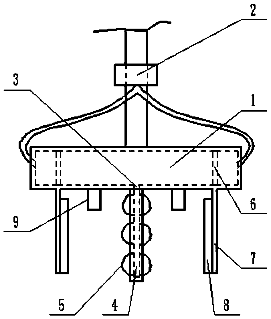 A kind of porous brick palletizing claw