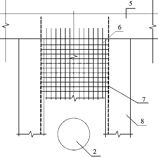 Construction method for super large pile distance deep foundation pit supporting system
