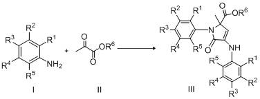 Catalytic synthesis of 3-pyrrolin-2-one in emulsion with titanocene dichloride and Bronsted acid