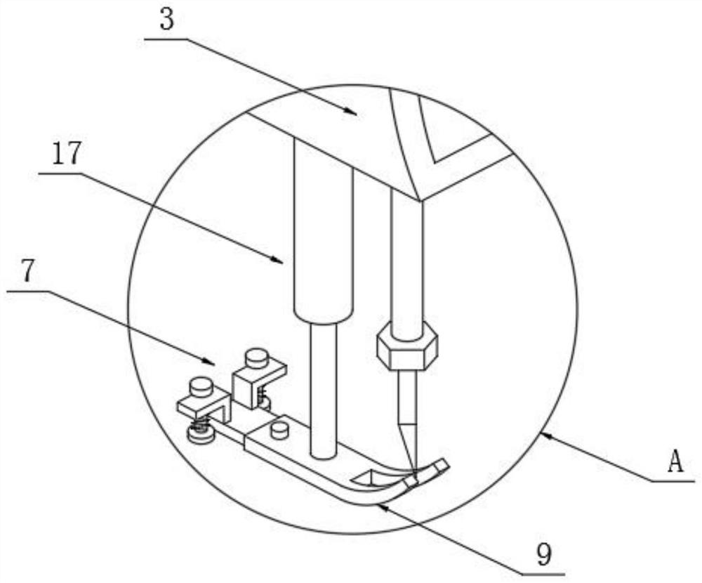 Sewing machine with hand pressing prevention device